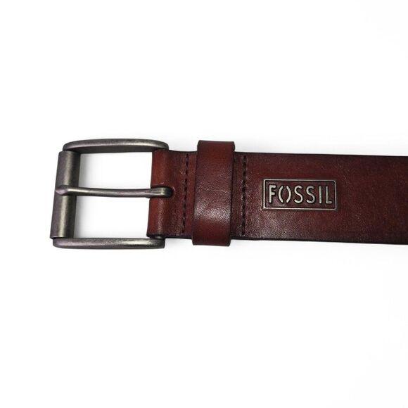 Fossil Blake Full Genuine Leather Belt Brown 102632 Men's 40 - Picture 5 of 8